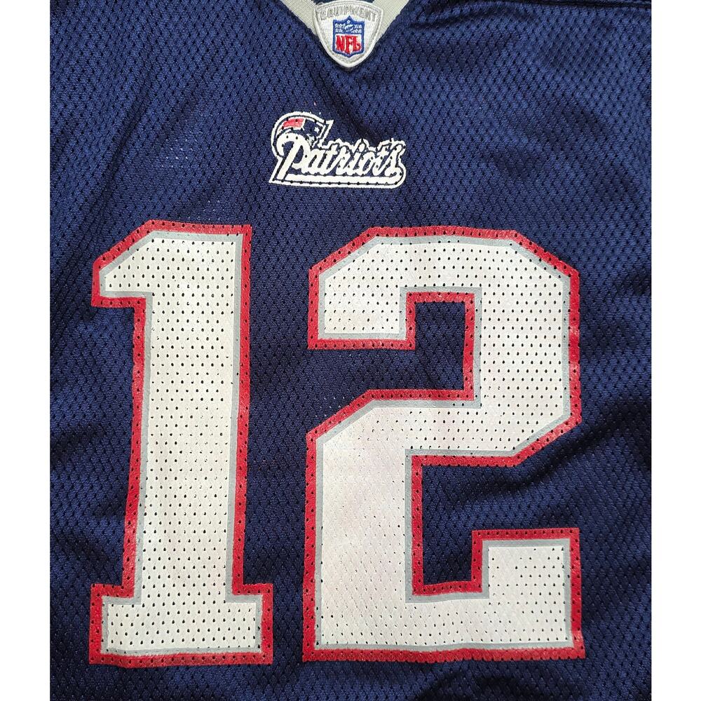 Nike Tom Brady #12 New England Patriots Youth Jersey Navy Size XL NFL - Picture 3 of 10